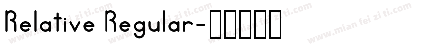 Relative Regular字体转换